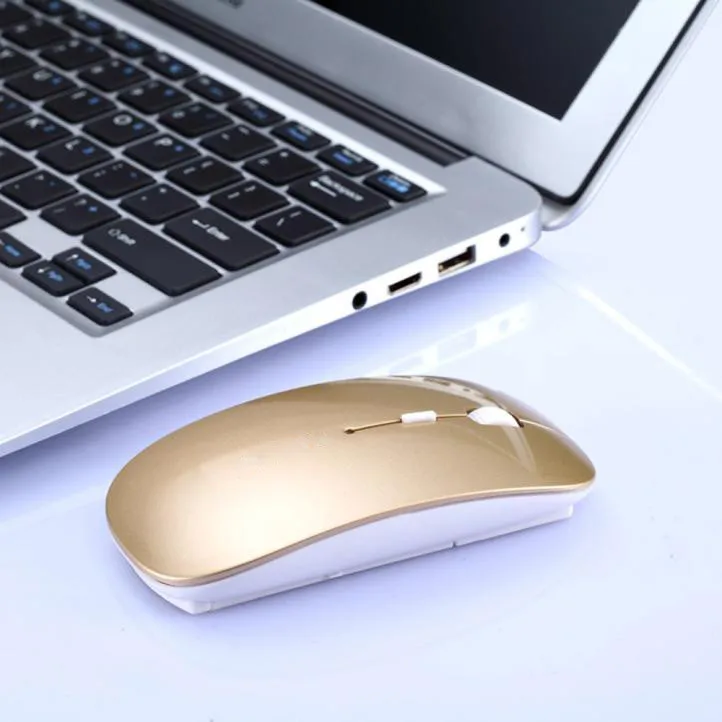 wireless mouse luxury mini mouse led back light mouse 4 buttons 2400 dpi usb adapter professional gaming mice for pc laptop free global shipping