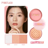 pinkflash makeup powder oil controller translucent loose powder foundation long lasting soft matte face setting powder