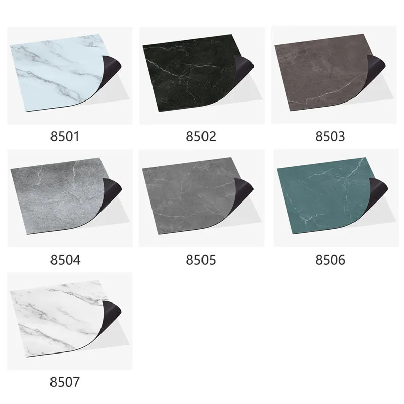 

NEW Wall Sticker Self Adhesive waterproof PVC Tiles Floor Stickers Marble Bathroom living room Bedroom Ground Thick Wallpapers