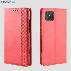 for oppo reno 4z 5g a92s case book wallet vintage magnetic leather flip cover card stand soft cover luxury mobile phone bags free global shipping