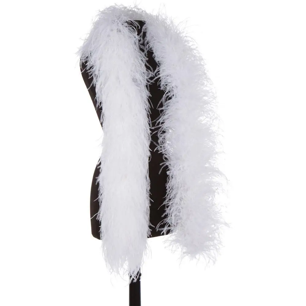 2 метра 20Ply пушистые страусиные перья боа природные цветы для свадебной вечеринки