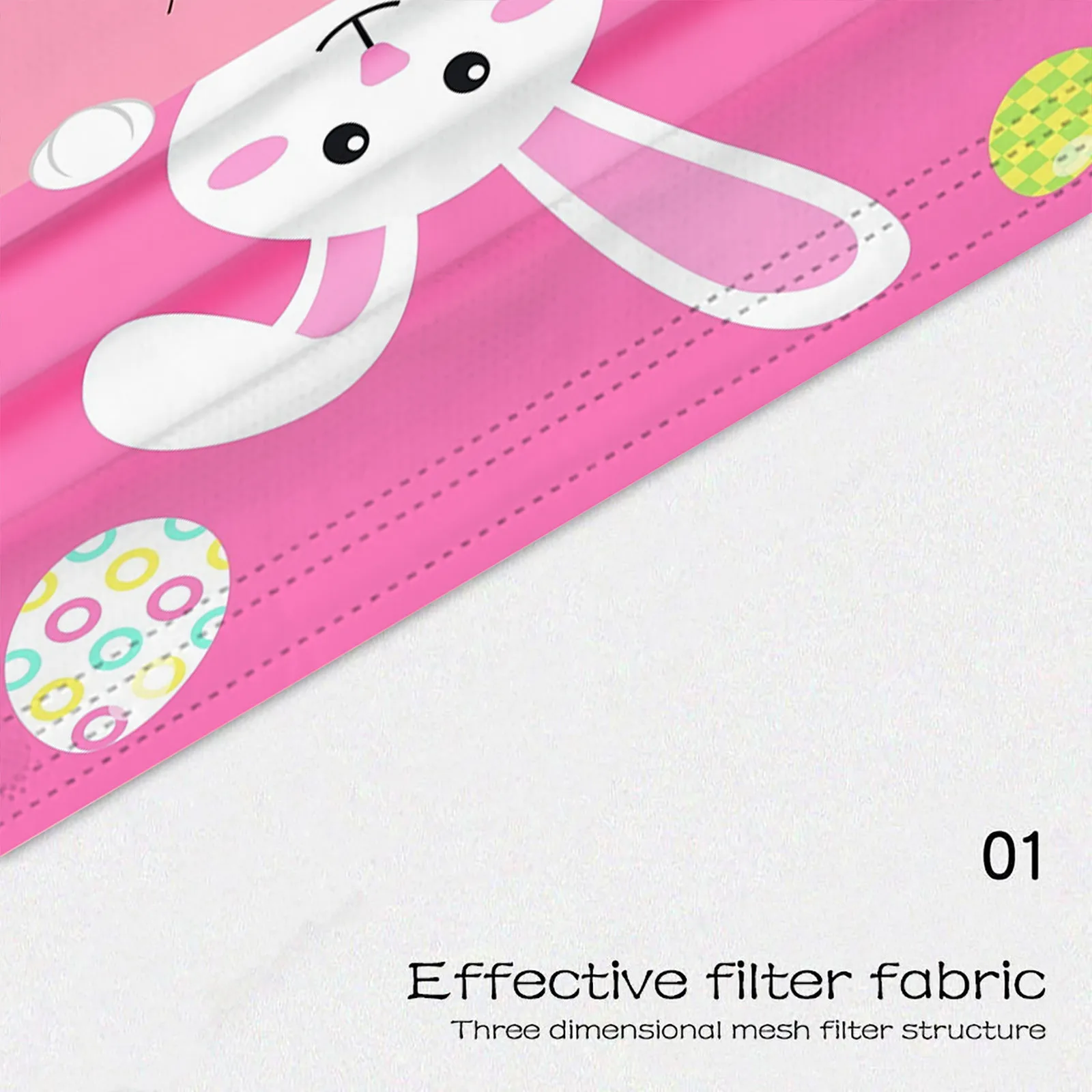 

10/50/100pcs Adult Disposable Face Masks Easter Bunny Eggs Printing Breathable Mask For Face 3ply Ear Loop Designer Mask