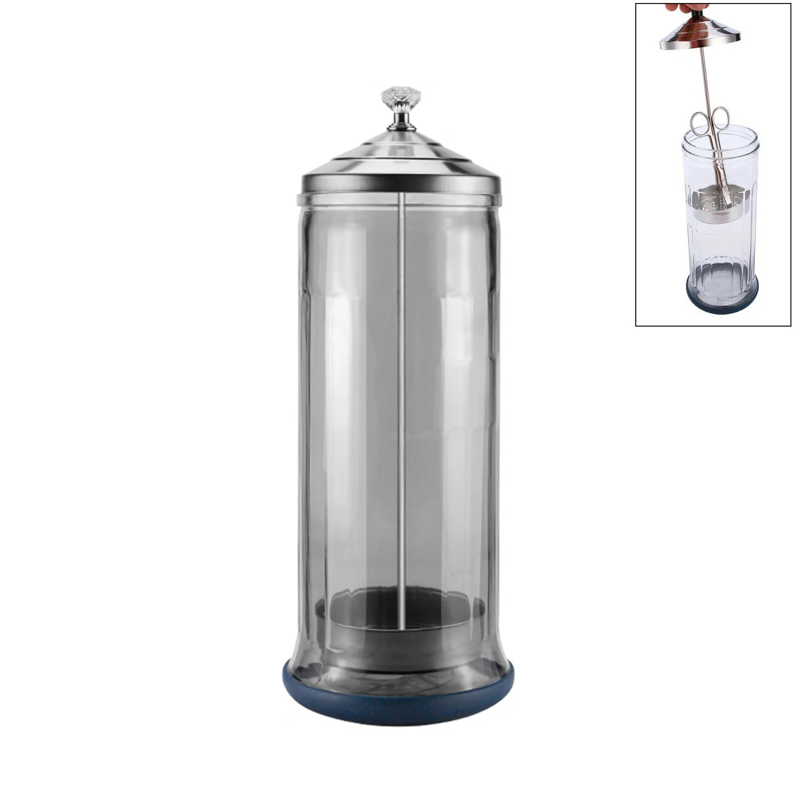 

Barber Scissors Disinfecting Bottle Tool Shaver Sterilizing Glass Jar Hair Beauty Container Hair Scissors Sterilizer