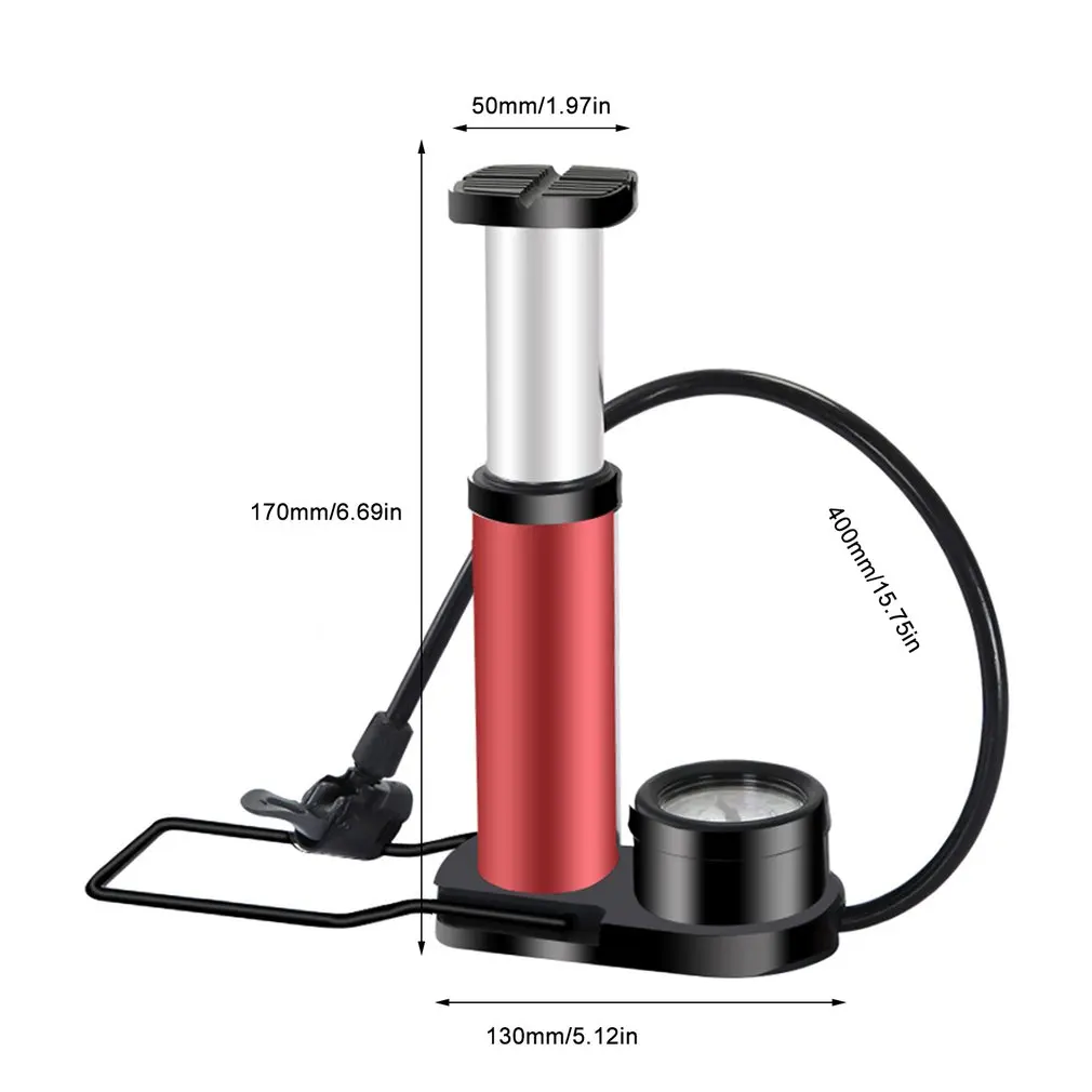 Портативный велосипедный мини насос высокого давления из алюминиевого сплава с