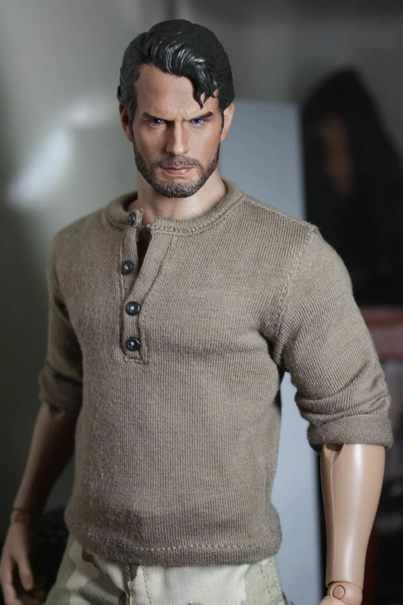 

1:6 Scale Henry Cavill Head Sculpt PVC Head Carving for 12'' PH TBL Male Action Figure Model