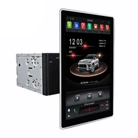 12 8 tesla style 2 din universal android car video player with voice control 100 degree rotation ips screen