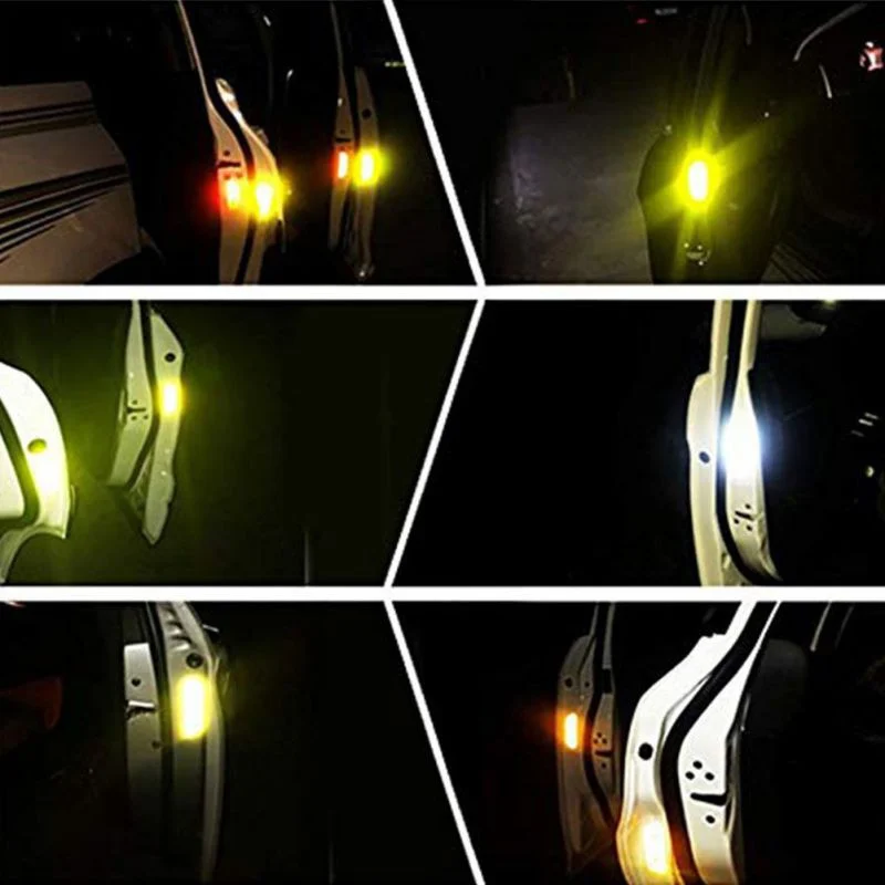 4Pcs/Set Car Door Stickers DIY OPEN Reflective Tape Warning Mark For Suzuki SX4 SWIFT Alto Liane Grand Vitara Jimny S-Cros | Автомобили и