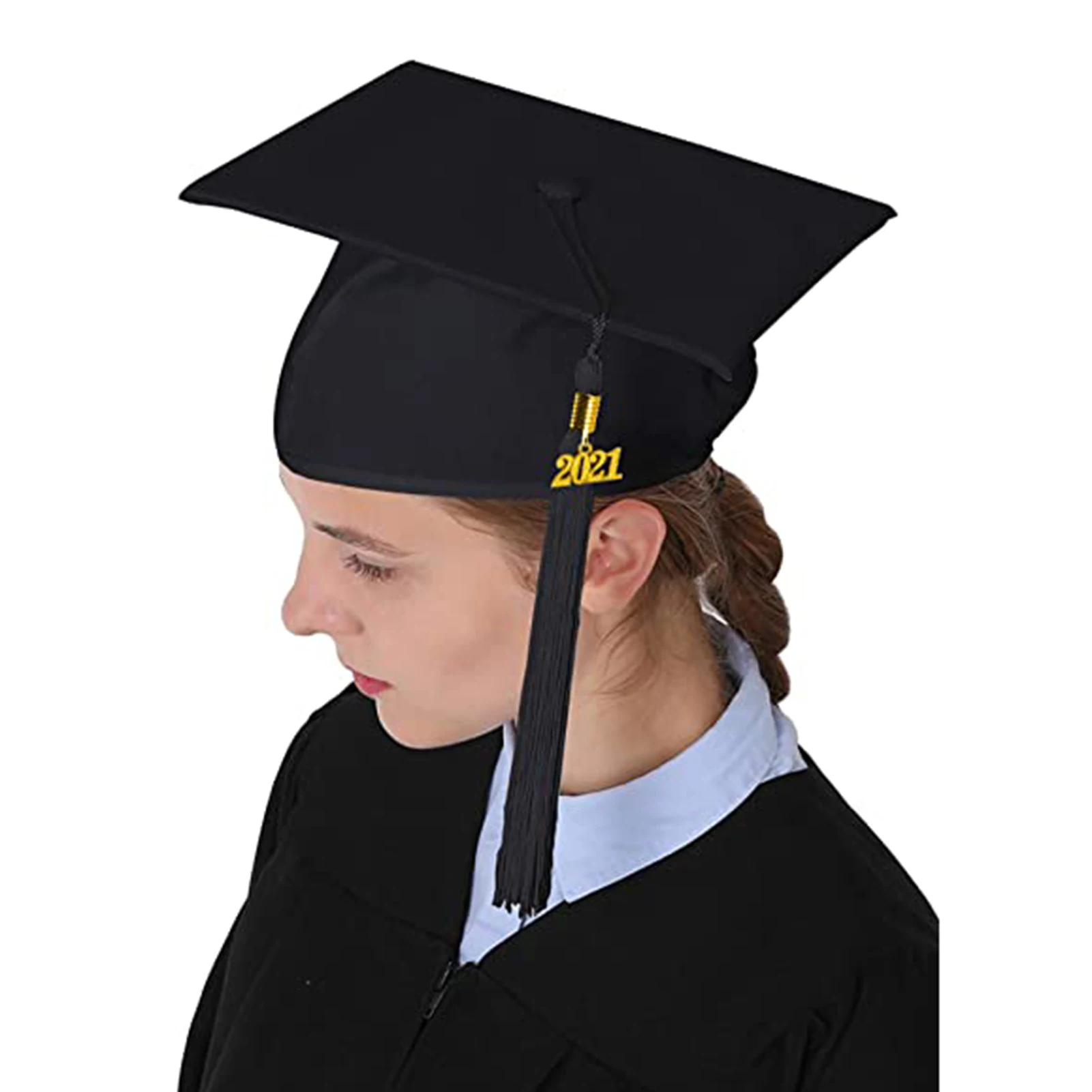 

Graduation Hat Bachelor Women Decorative Polyester Adult Graduation Tassel Cap Graduation Party Hat 2021