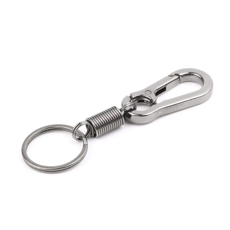 

Retractable Gourd Buckle Carabiner Keychain Waist Belt Clip Anti Lost Keyring
