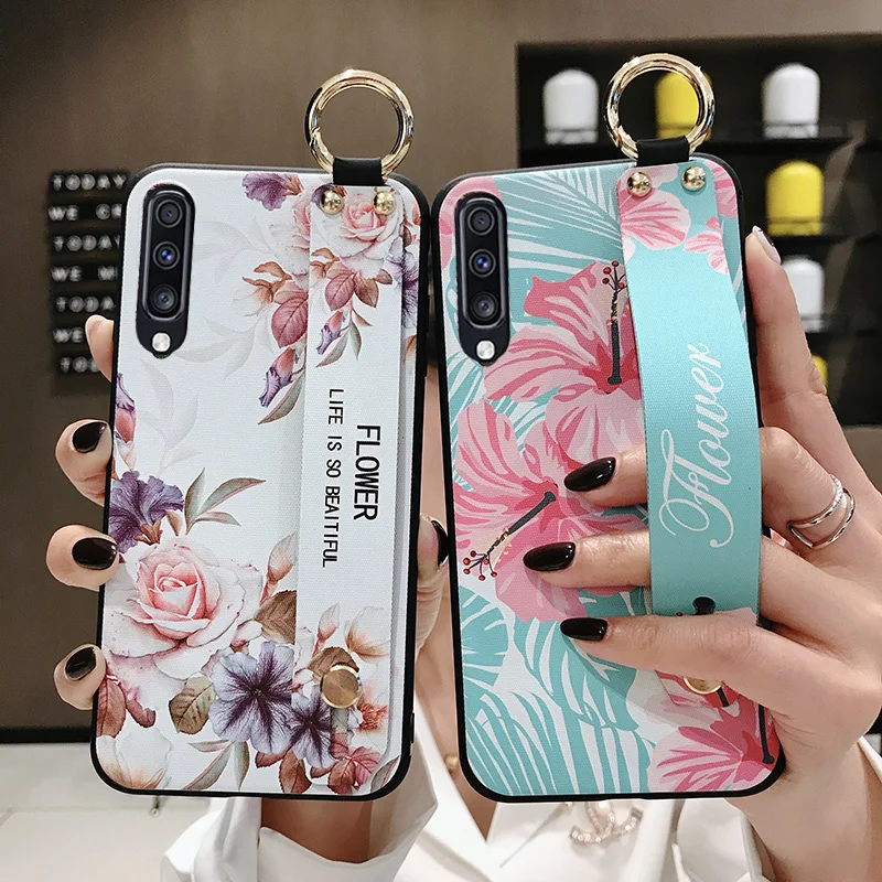 Чехол с ремешком на запястье для Huawei P40 P30 P20 Pro 20 Lite P10 plus Honor Mate 10 30 Nova 6 SE 5 | Мобильные