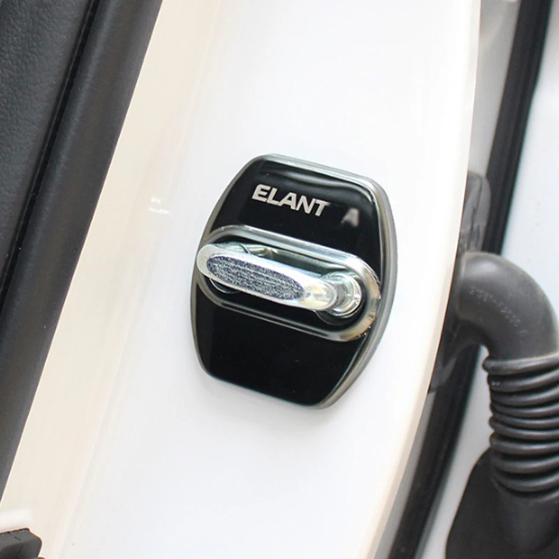 Retrofit 4PCS Door Lock Cover Stainless Steel Protective Caps For Elantra 2016 2017 2018 Car Accessories | Автомобили и мотоциклы