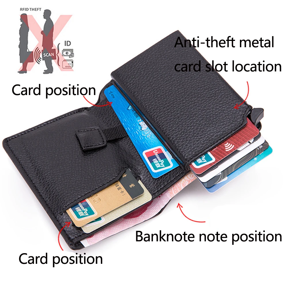 2020 мульти углеродное волокно Противоугонный держатель для карт Новый RFID