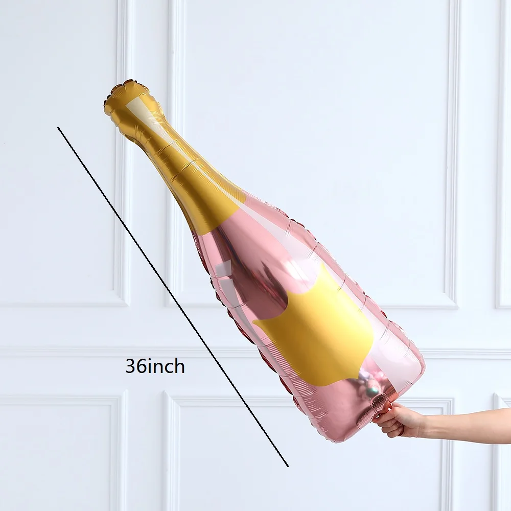 1 шт. розовое золото для вечеринки бутылка шампанского винные шары комплект