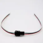 10 пар 20 пар штекер-гнездо 3pin JST SM штекер Соединительный кабель для светодиодной 3-контактный разъем JST SM для 2811 2812B RGB светодиодные ленты