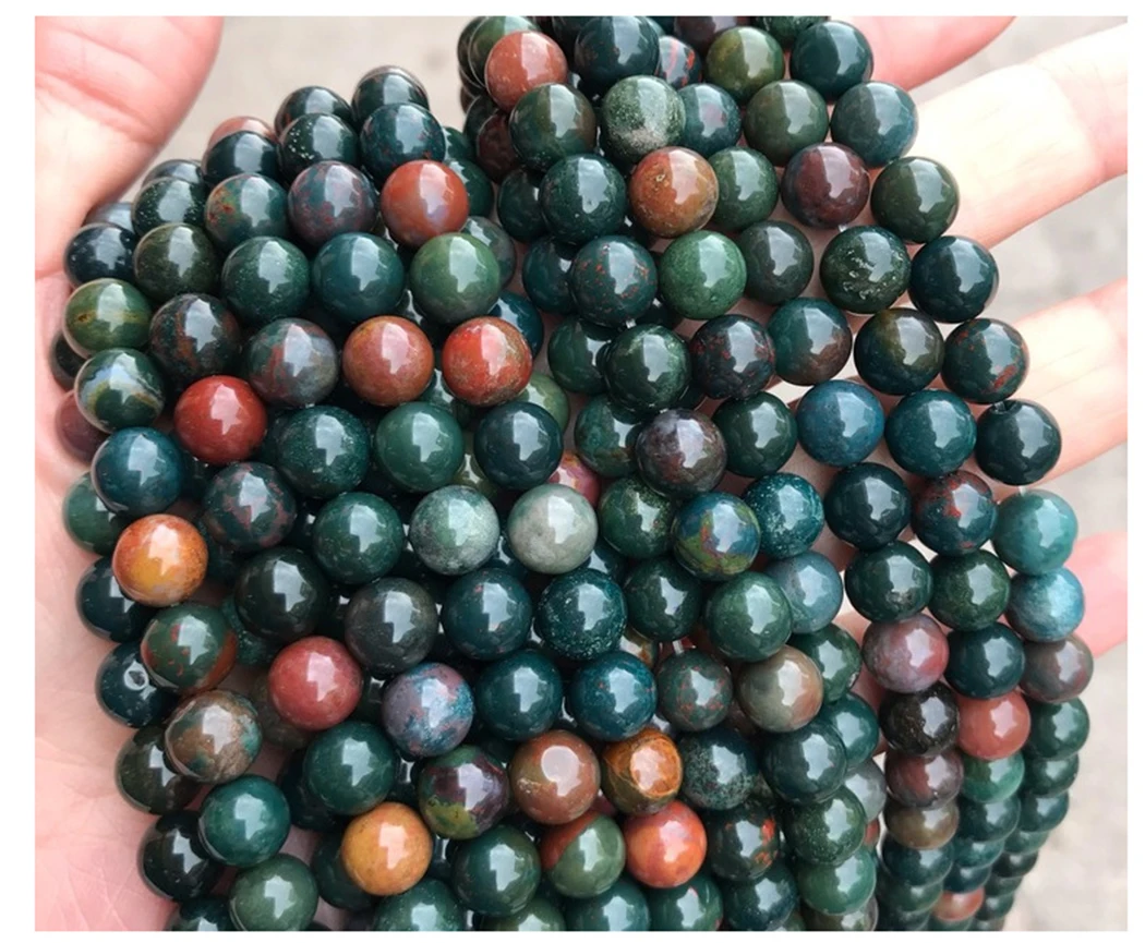 Натуральная Роскошная яшма 6-10 мм круглые бусины из драгоценного камня для