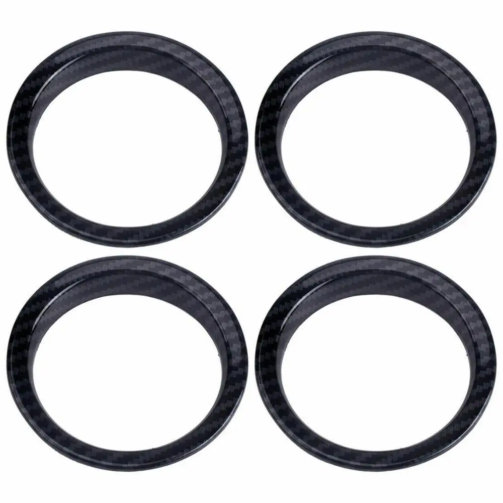 EIDRAN 4pcs Carbon Fiber Texture Dashboard Air Vent Outlet Cover Trim Ring Fit For Jeep Wrangler JL 2018 2019 | Автомобили и