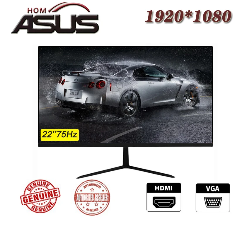 Монитор компьютерный 21/22 дюйма 1K 75 Гц VGA/HDMI | Компьютеры и офис