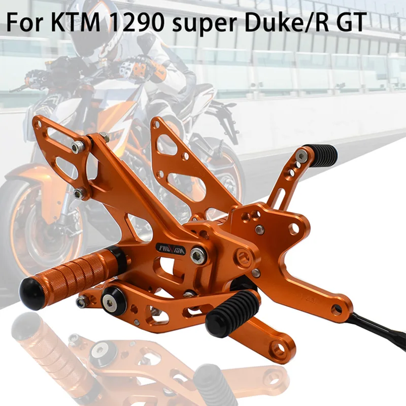 

Регулируемые подножки с ЧПУ для KTM 1290 Super Duke SuperDuke R 2014 2015 2016 2017 2018