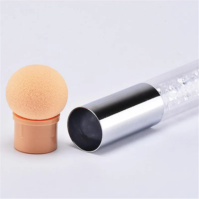 Двухсторонняя моющаяся ручка с градиентом 4 губками цветной светильник терапия