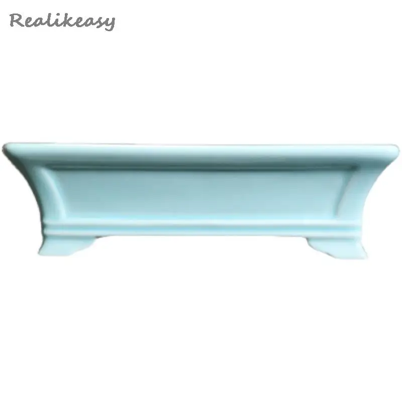 Пурпурные песочные цветочные горшки Керамические домашние настольные украшения