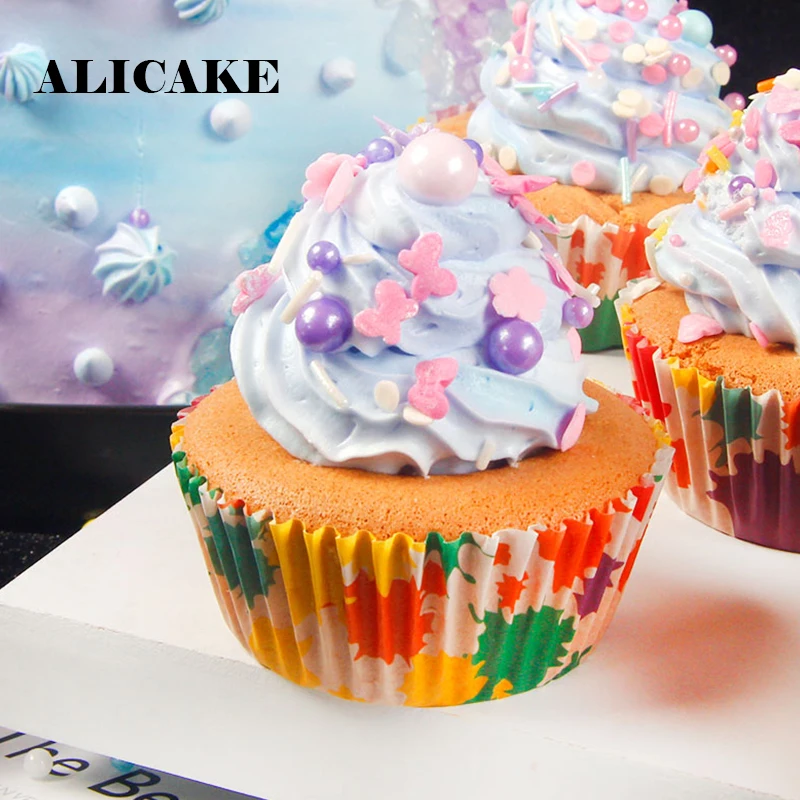 130 г красочный посыпать для украшения торта розовый фиолетовый жемчуг сахар