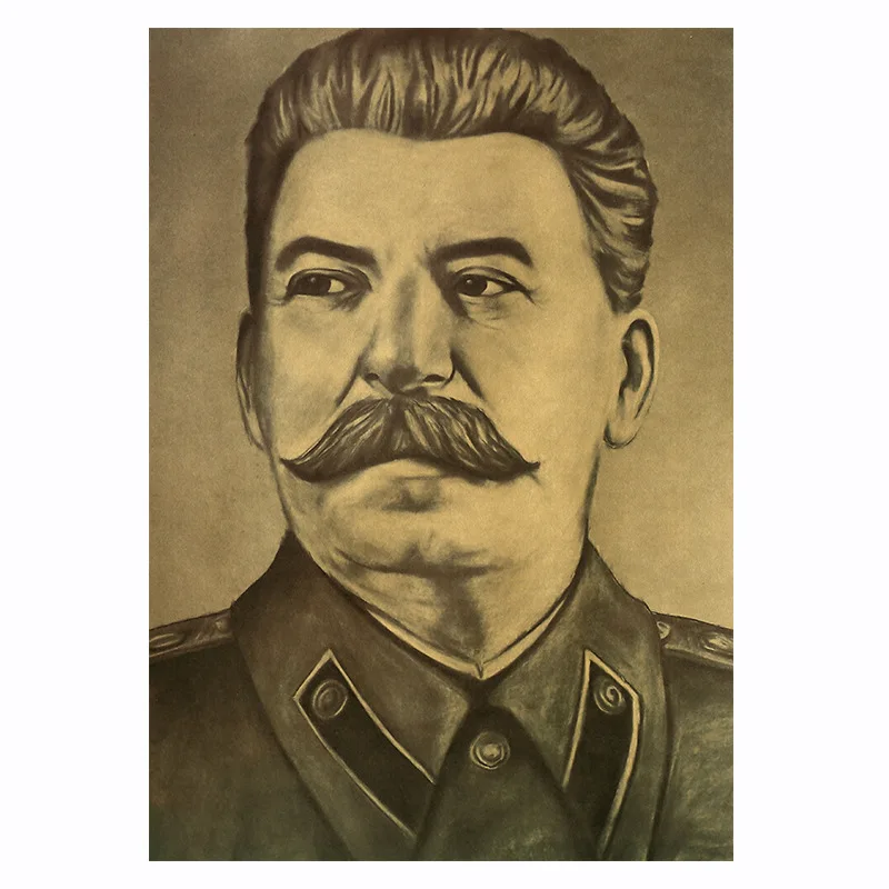 Сталин портрет плакат из крафт бумаги Ретро Бар Кафе дома Ресторан