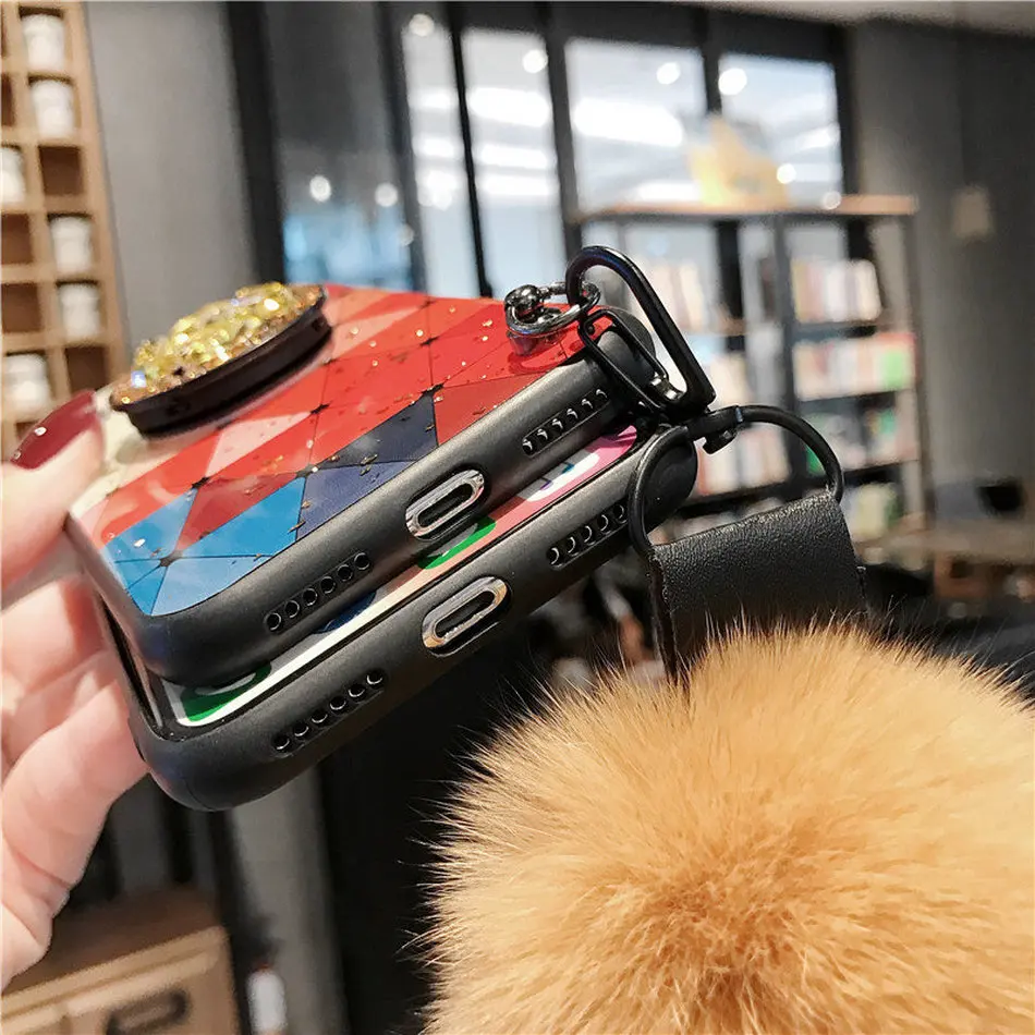Чехол P Smart 2019 блестящий Мраморный чехол для Huawei P30 Lite Case Mate 20 Pro чехол-держатель Honor