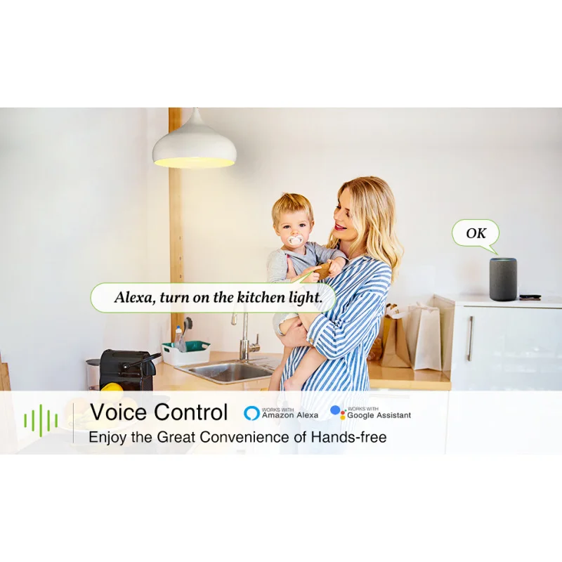 Умный таймерный выключатель Gosund 120 мм американский умный света Wi-Fi работает с