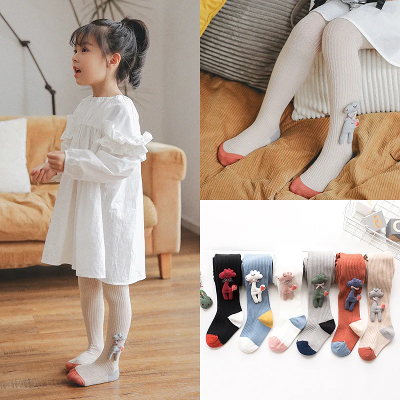 Детские леггинсы для девочек на осень и зиму Симпатичные детские Осенние