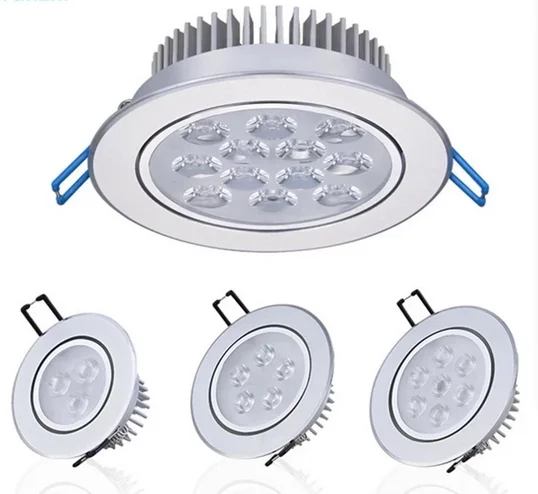 

3W 5W 7W 9W 12W 15W 85V-265V LED Downlight Recessed Ceiling lamp Panel light Spot Bulb + Driver For Indoor lighting Wall