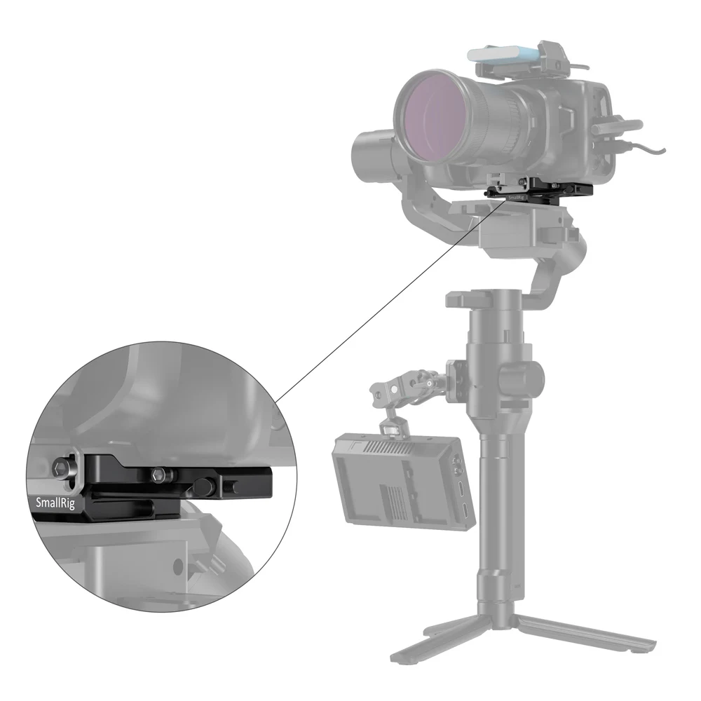 Набор для смещения SmallRig с быстроразъемной пластиной и зажимом для BMPCC 4K& 6 K/Ronin S/Crane 2/Moza Air 2 Plate Kit-2403