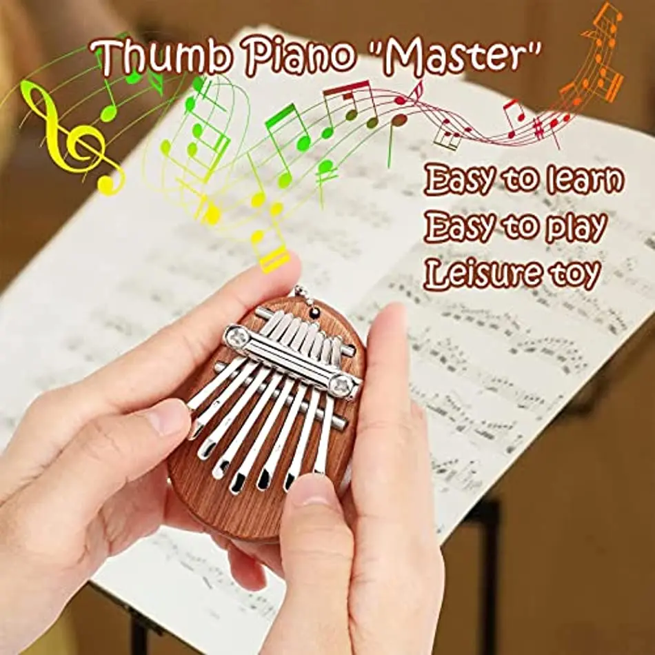 Миниатюрное пианино Kalimba с 8 клавишами музыкальные Обучающие инструменты для