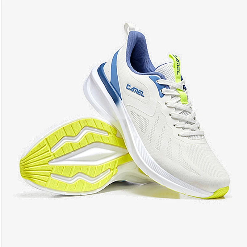 Goldencamel Sports Shoes Men's Sneakers Outdoor Breathable Leisure Running Shoes Lightweight Soft-soled Fitness Jogging Shoes