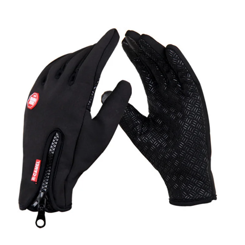 Мужские и женские ветрозащитные перчатки для улицы сенсорные с закрытыми
