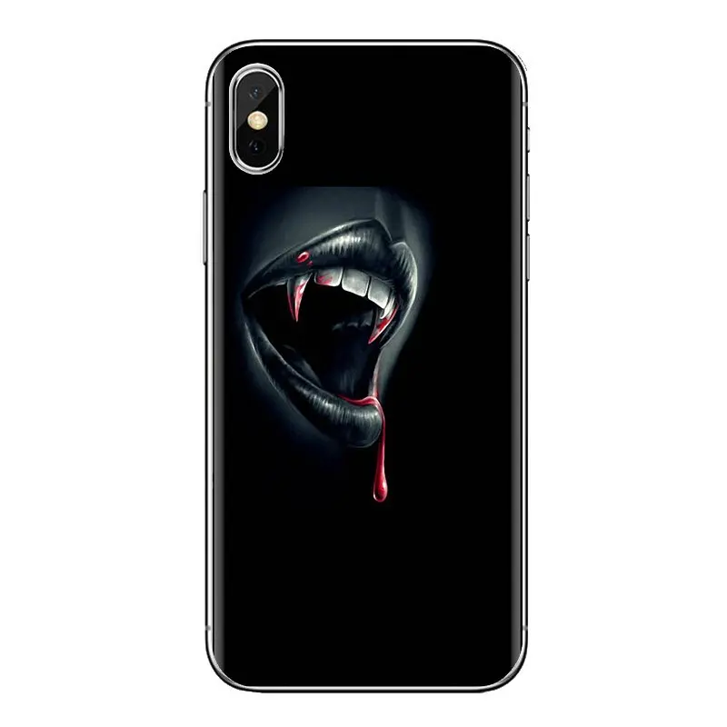 Bite Me кровяные сексуальные Зубы вампира мягкие чехлы для sony Xperia Z Z1 Z2 Z3 Z5 compact M2 M4 M5 C4