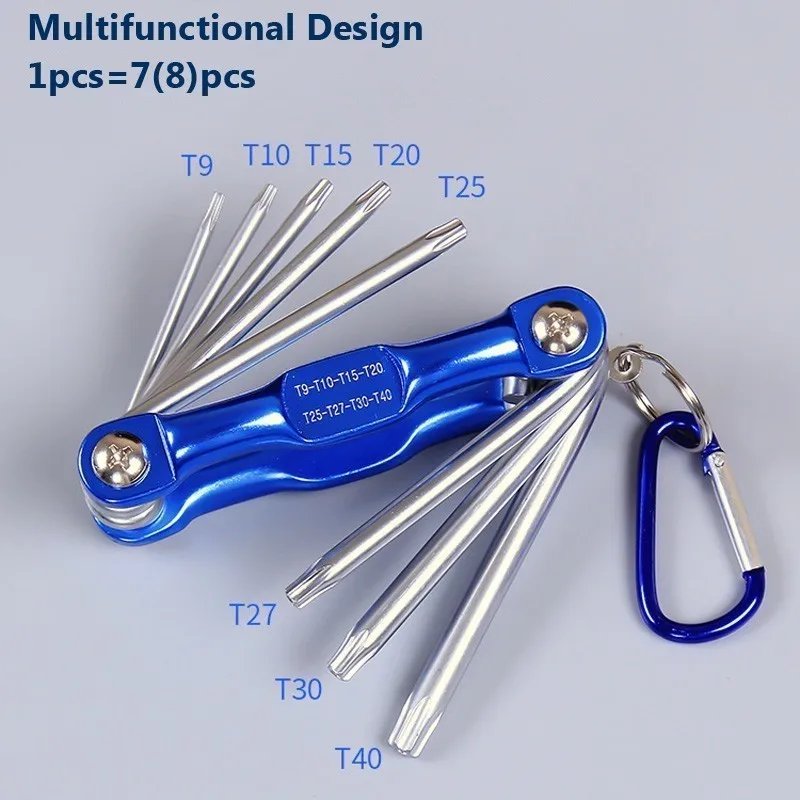 Portable Folding Hexagonal Wrench Set Metric Metal Chave Torx Allen Key Hex Screwdriver Wrenches Hand Llave Hexagon Spanner Tool |