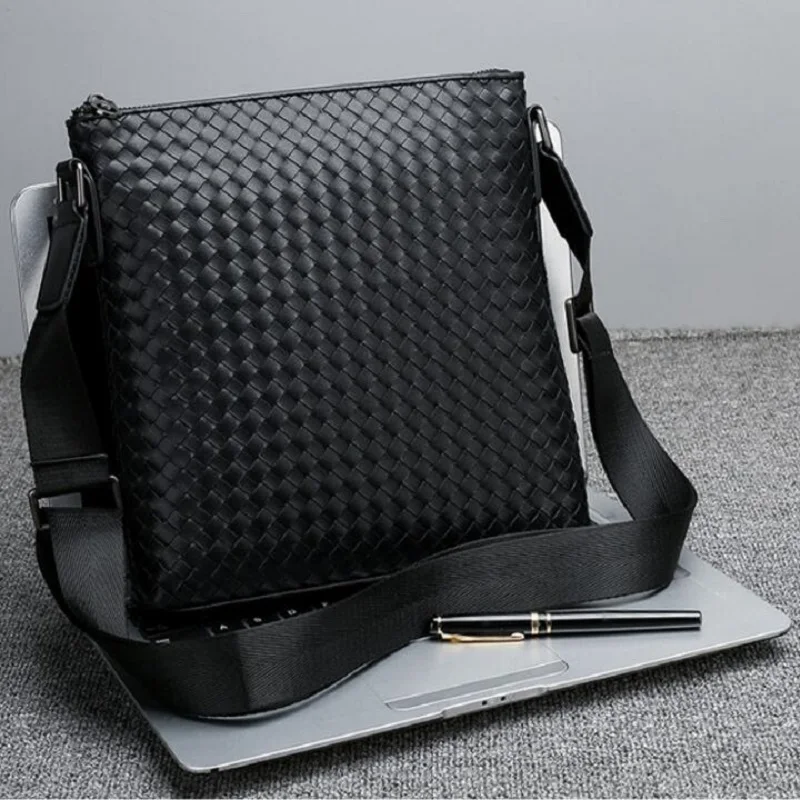 New Design Men's Microfiber Synthetic Leather Business Briefcase Casual Shoulder Crossbody Bag Messenger Laptop Bag Travel Bag