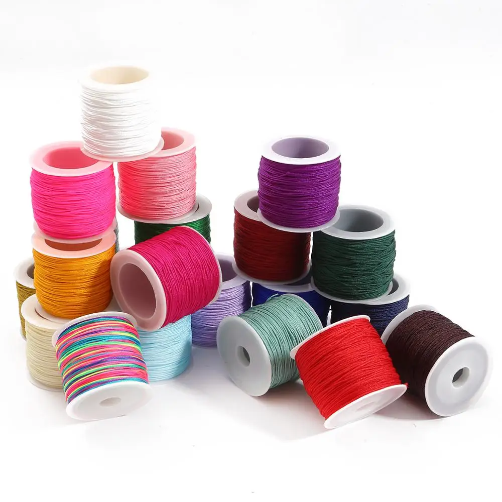 40 метров/рулон 0 8 мм нефритовый шнур плетеный с китайским узлом плетеная веревка