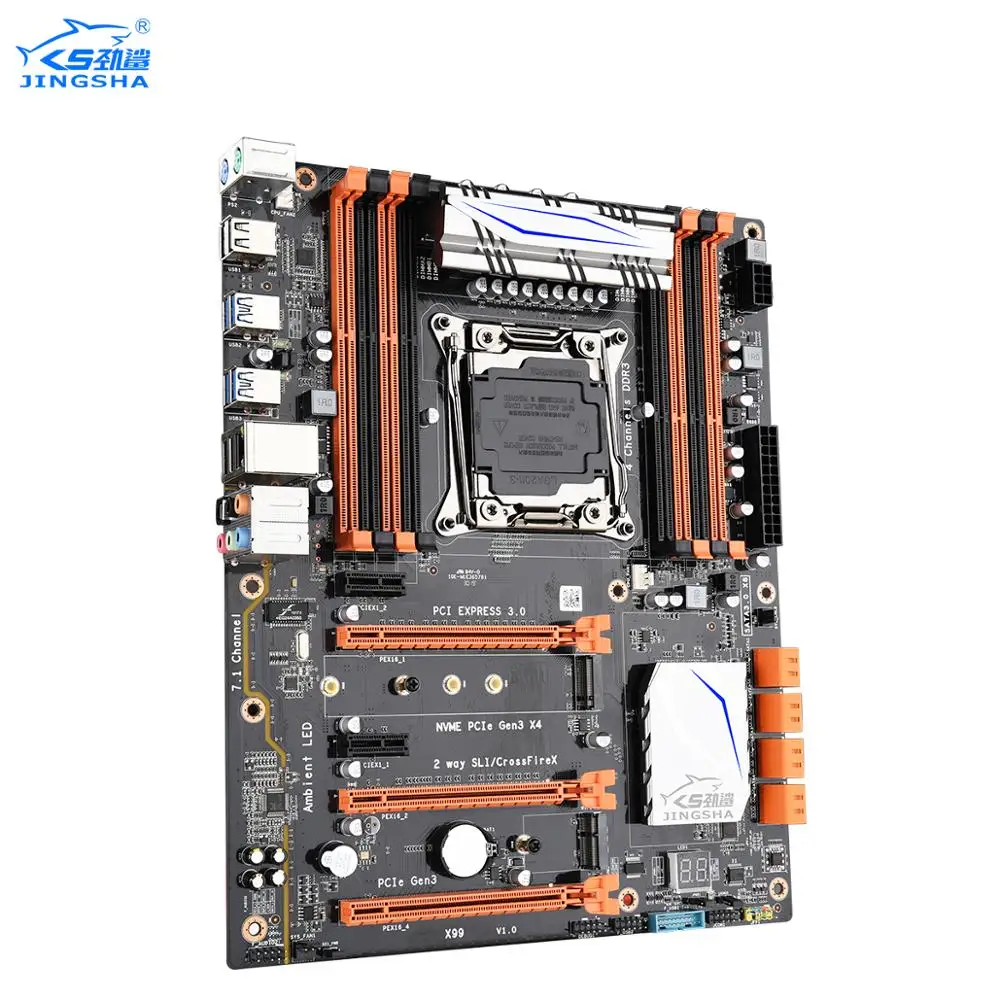 Комплект материнской платы Jingsha X99 с процессором XEON E5 2678 V3 и 4*8 ГБ 1600 МГц поддержка