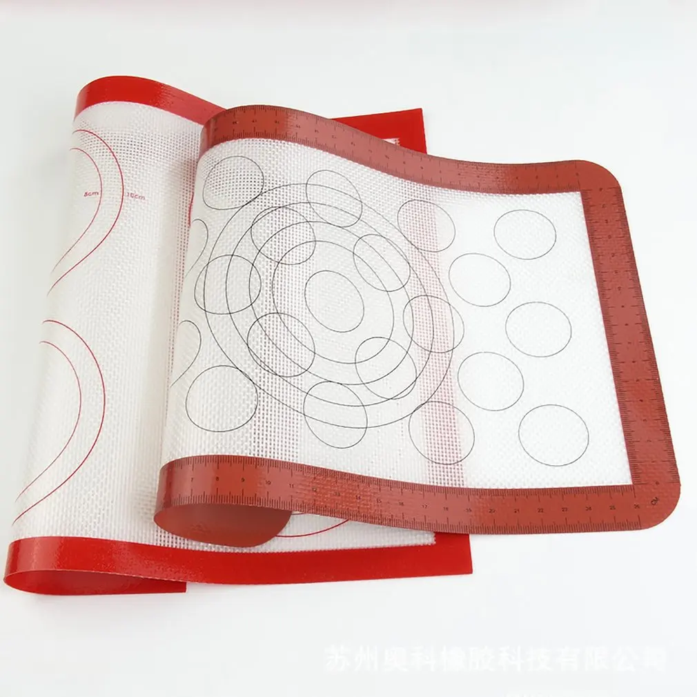 Антипригарный силиконовый коврик для выпечки макарон антипригарный круглый