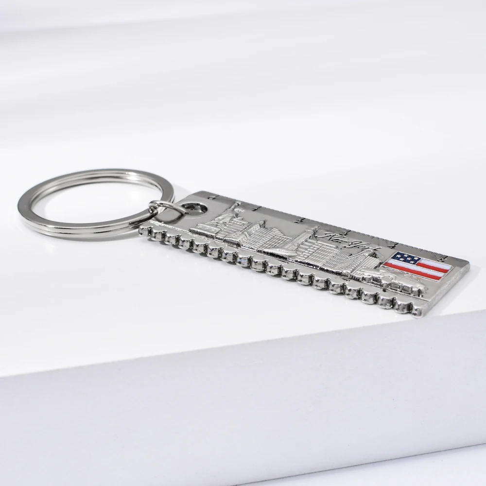 Нью Йорк строительный брелок с буквенным принтом из цинкового сплава ментальная