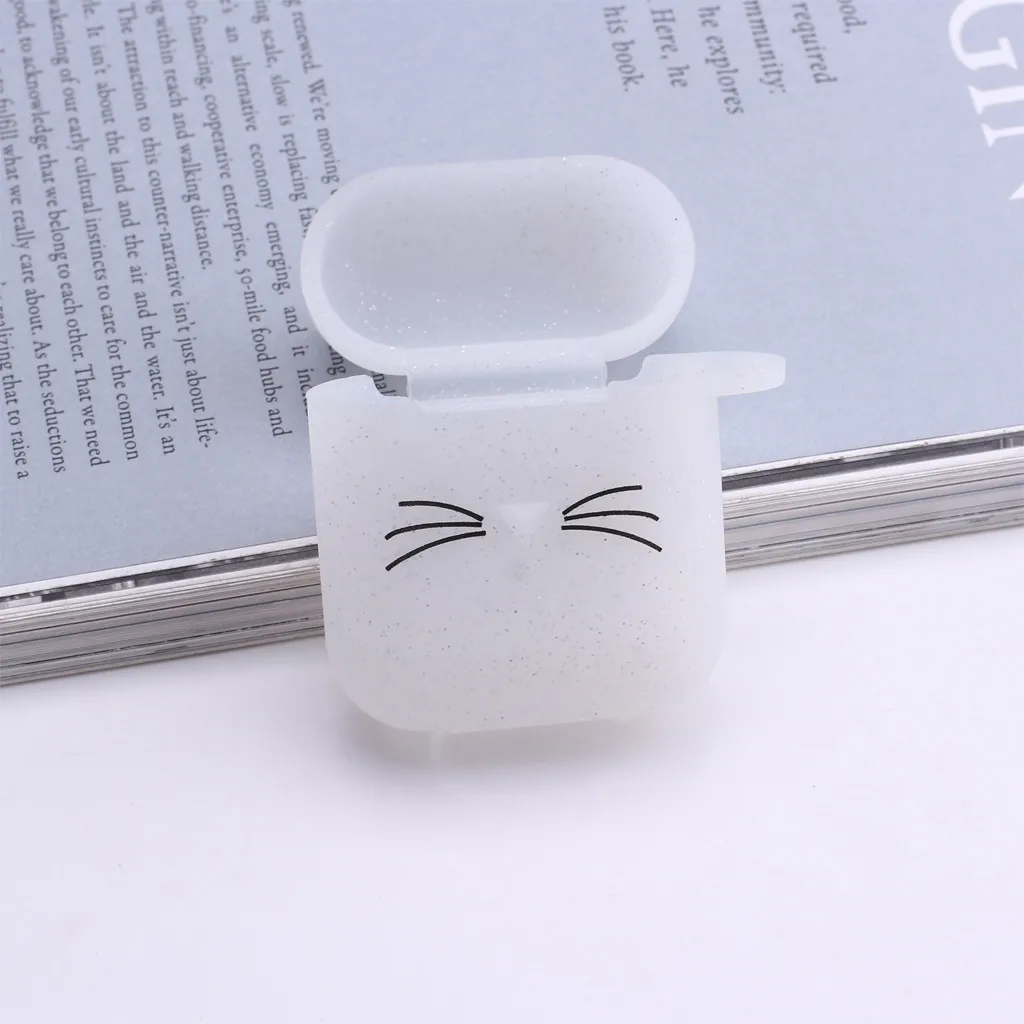 Силиконовый 3D Забавный беспроводной Bluetooth футляр для наушников Apple Airpods 1 2 TWS