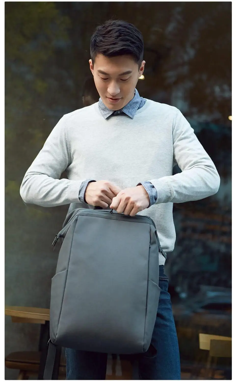 

School Backpacks Men Laptop Hidden Anti theft Zipper 15.6 inch Water Travel 20L