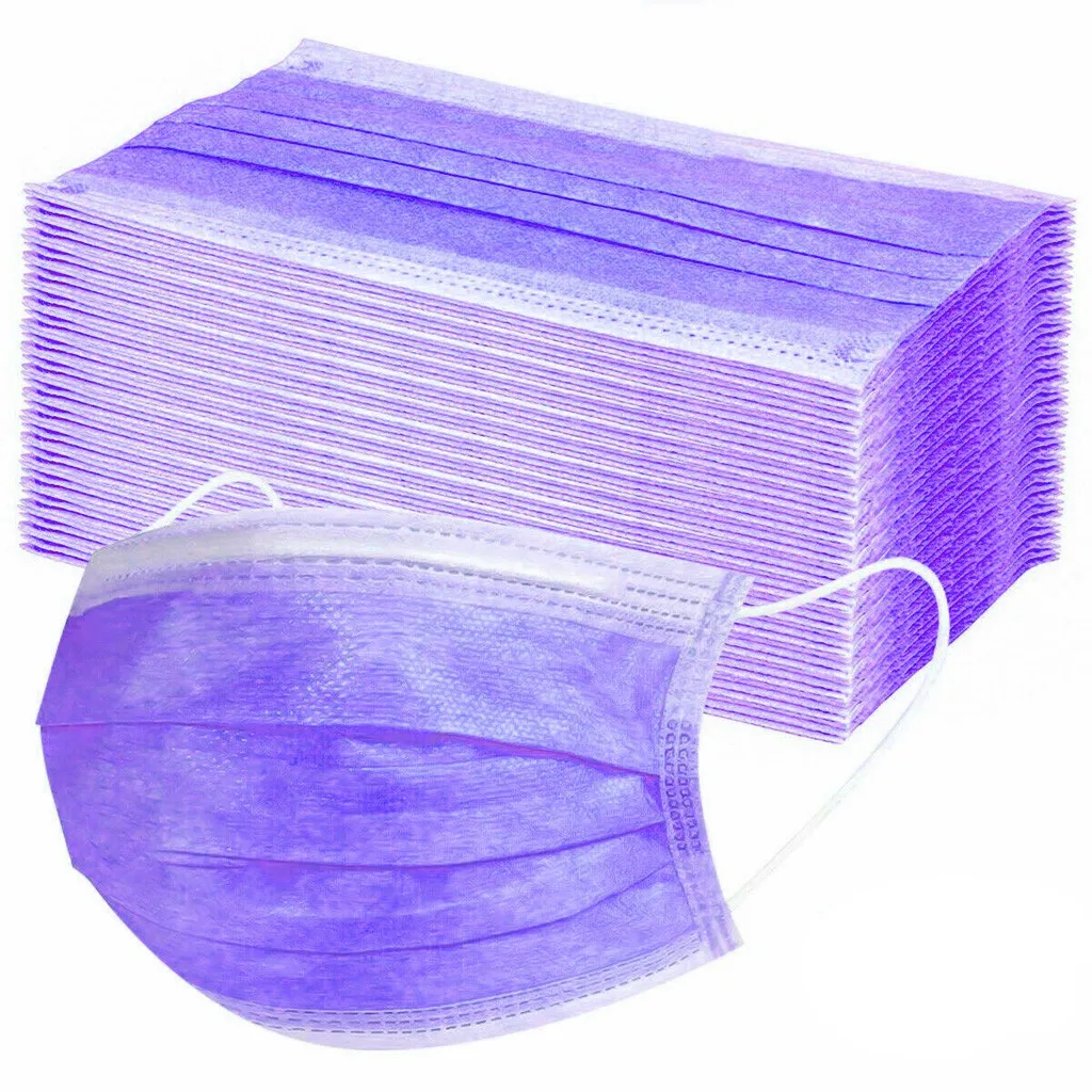 

10/20/30/50/100/200PCS Disposable Face Mask Personal Mask 3Ply Ear Loop Breathable mouth Masques Filter Mascarilla Face Cover