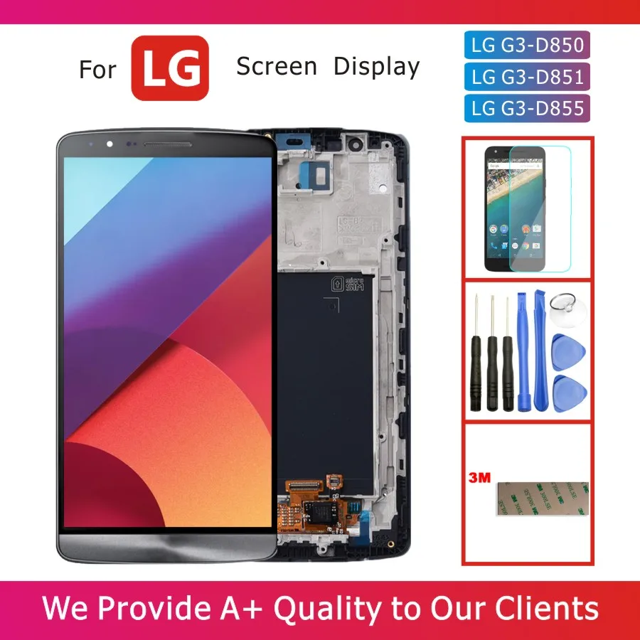 100% тестирование 5 &quotЖК дисплей Дисплей для LG G3 D850 D851 D855 ЖК с кодирующий