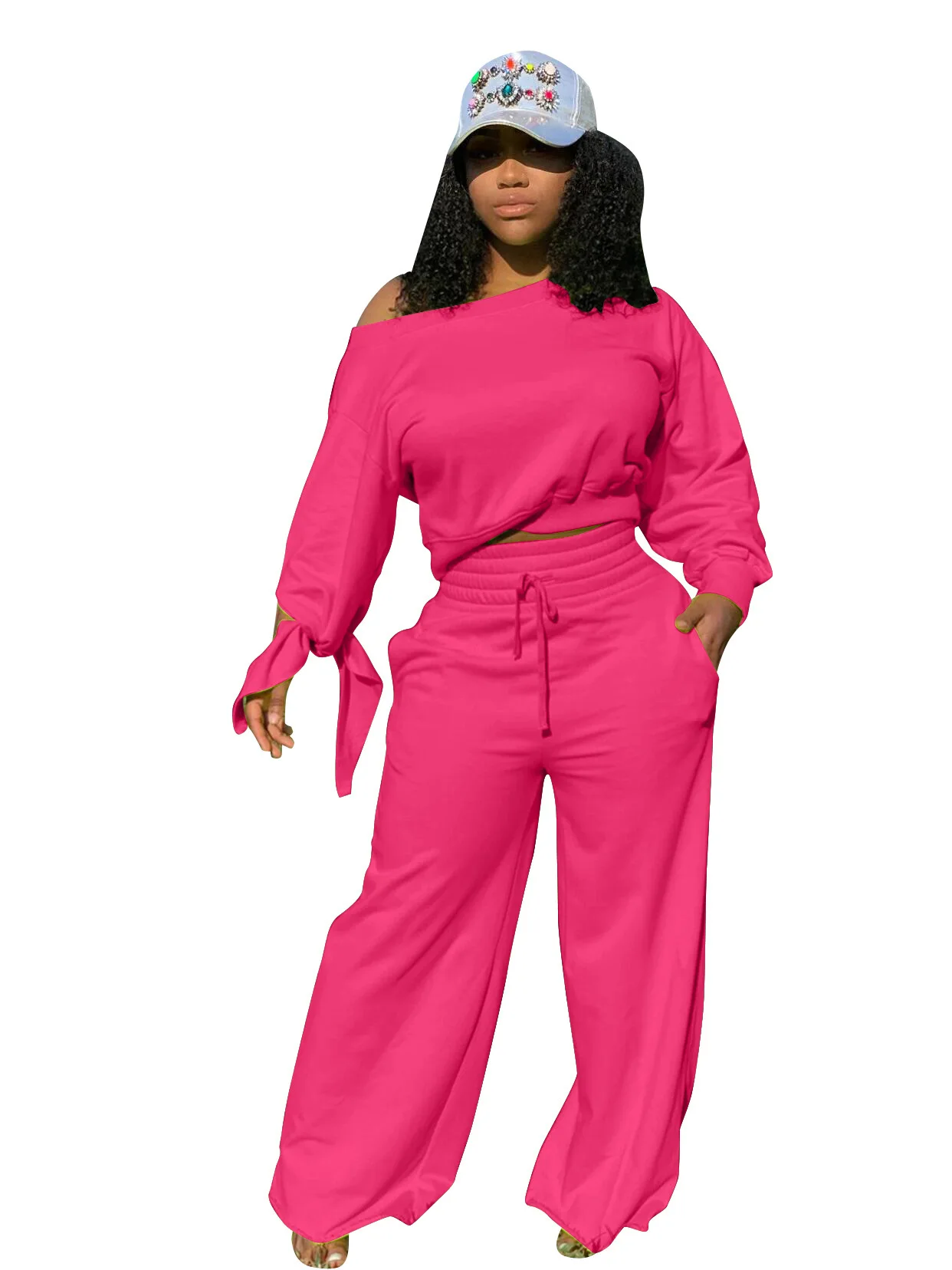 

Sporty 2 Piece Set Hoodies And Sweatpants Fall Winter Clothes Women Two Piece Outfits Casual Tracksuits Sweatsuits