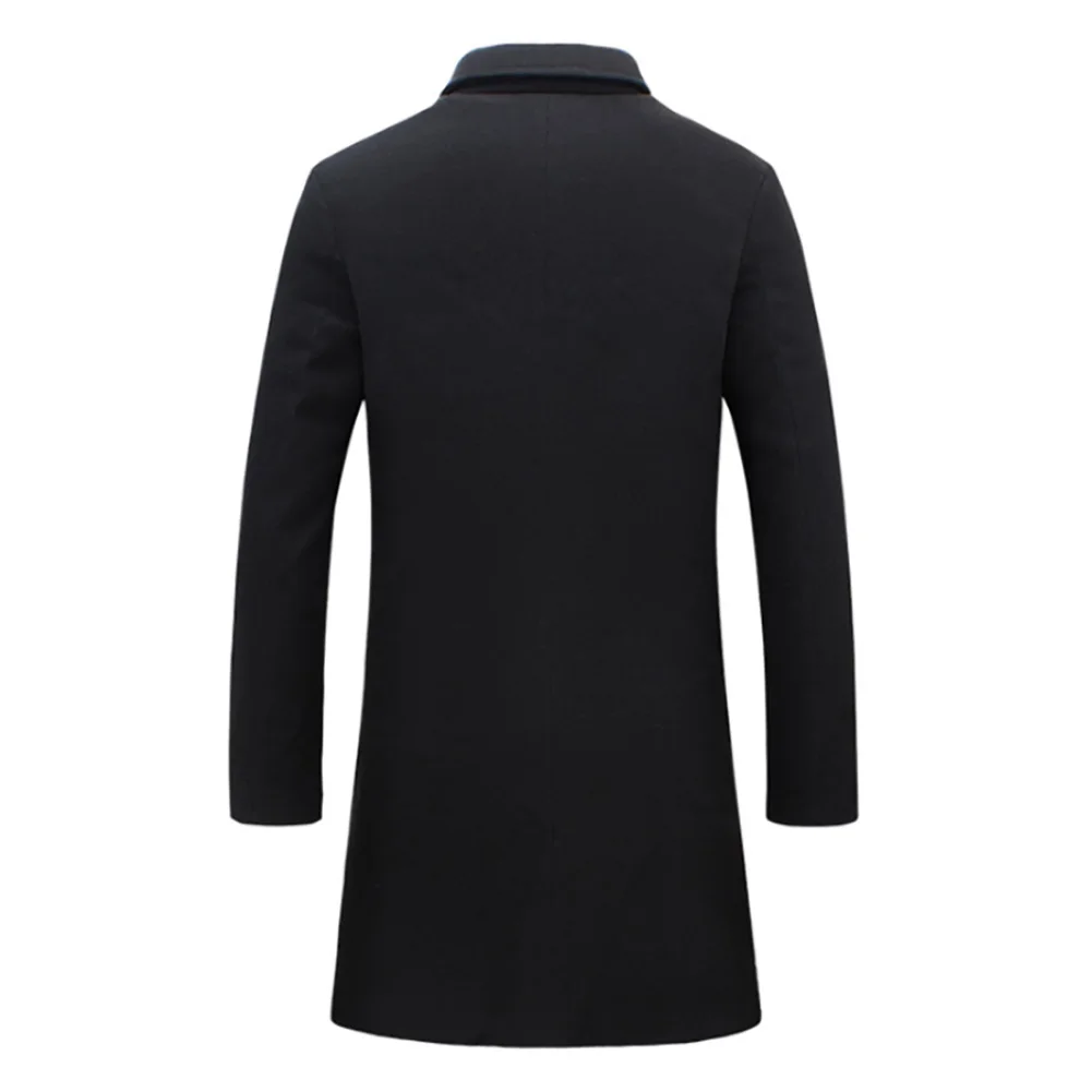 Утепленные мужские пальто и куртки зимнее теплое Однотонное шерстяное