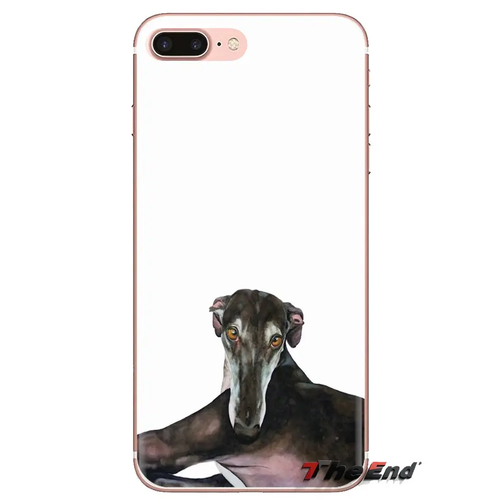 Мягкие прозрачные чехлы для samsung Galaxy S3 S4 S5 мини S6 S7 край S8 S9 S10 Plus Note 3 4 5 8 9 galgo собака