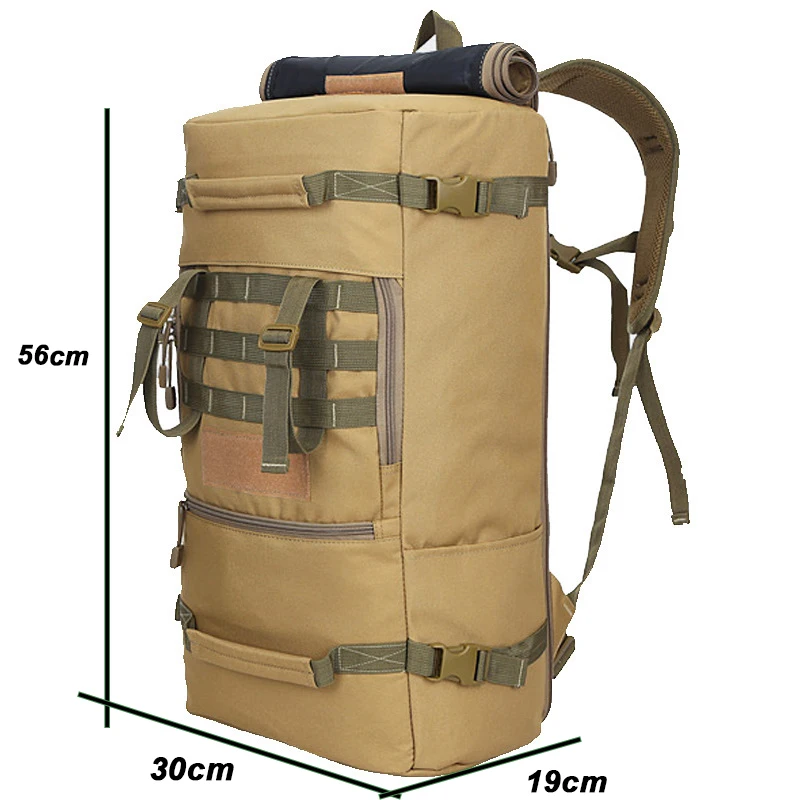 Уличная камуфляжная сумка YoReAi для альпинизма однотонный мужской рюкзак 50 л