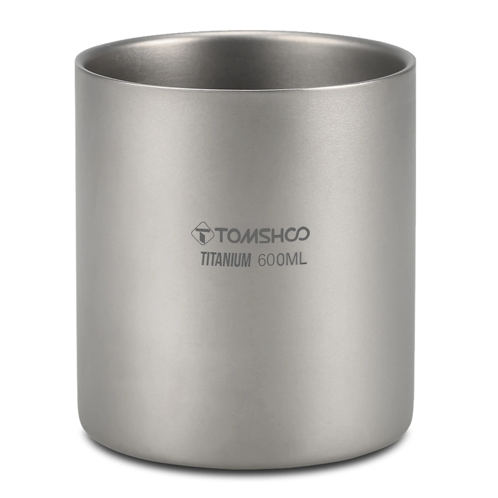 Кружка TOMSHOO титановая с двойными стенками 220/350/450/600 мл для кофе чая дома отдыха на